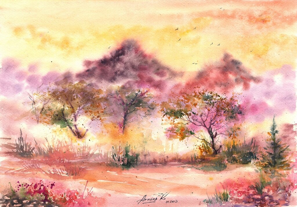 Beautiful watercolor pictures