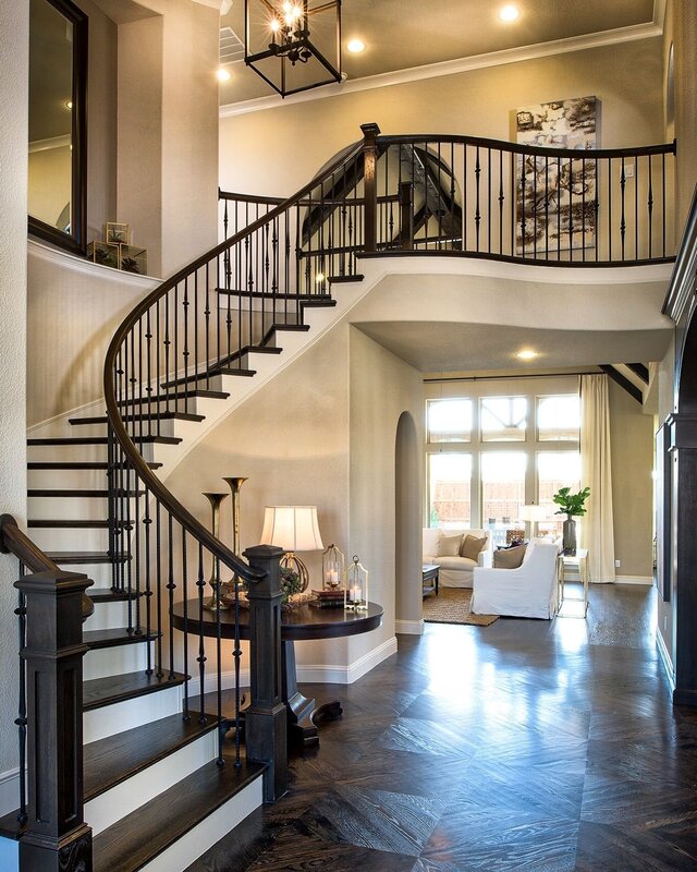 Beautiful staircases in country houses