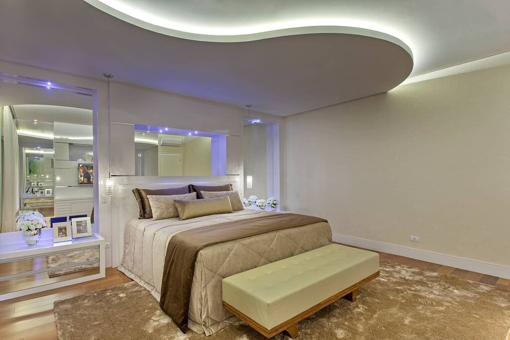 Beautiful stretch ceilings for the bedroom