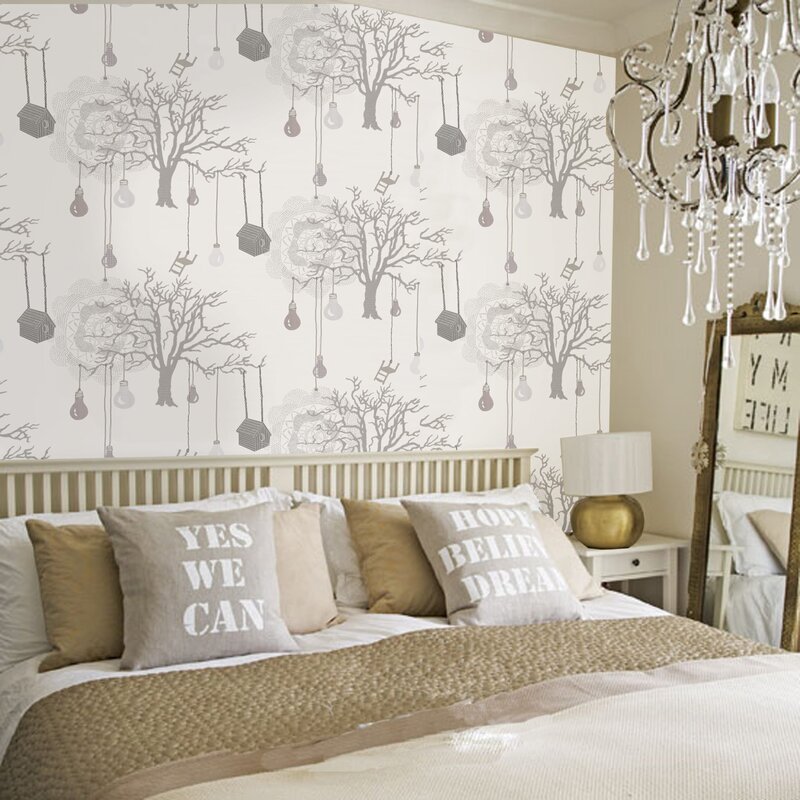 Beautiful wallpaper for the bedroom walls