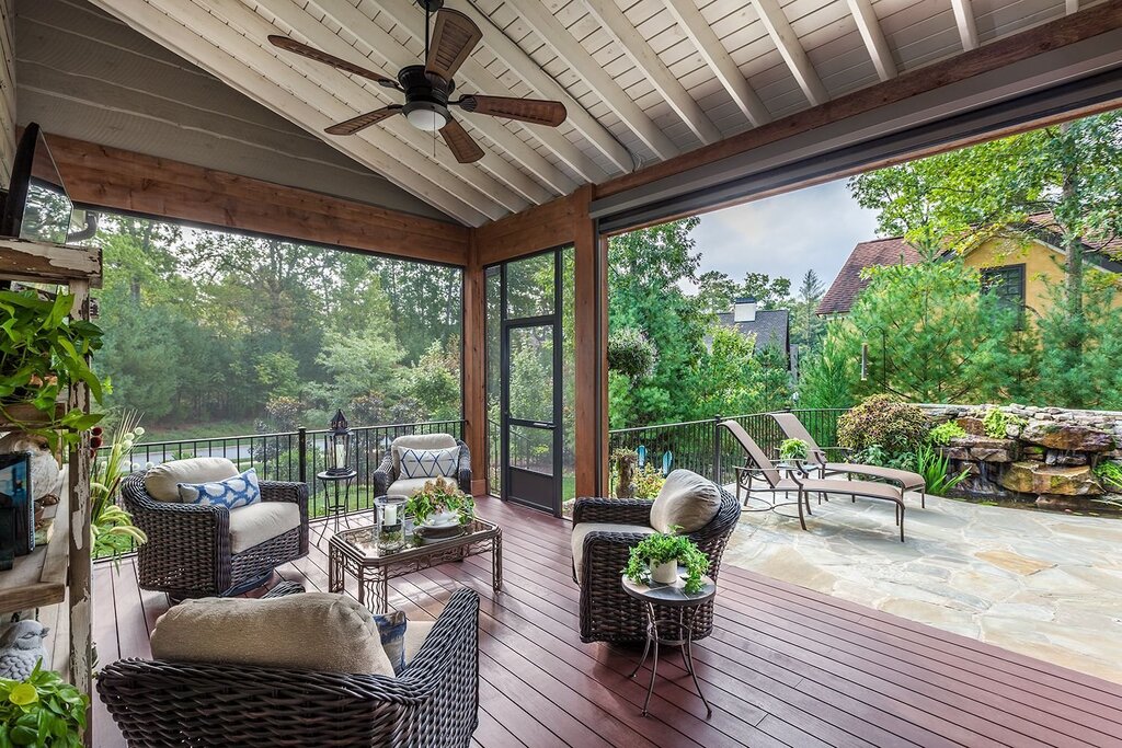 Beautiful terraces and verandas