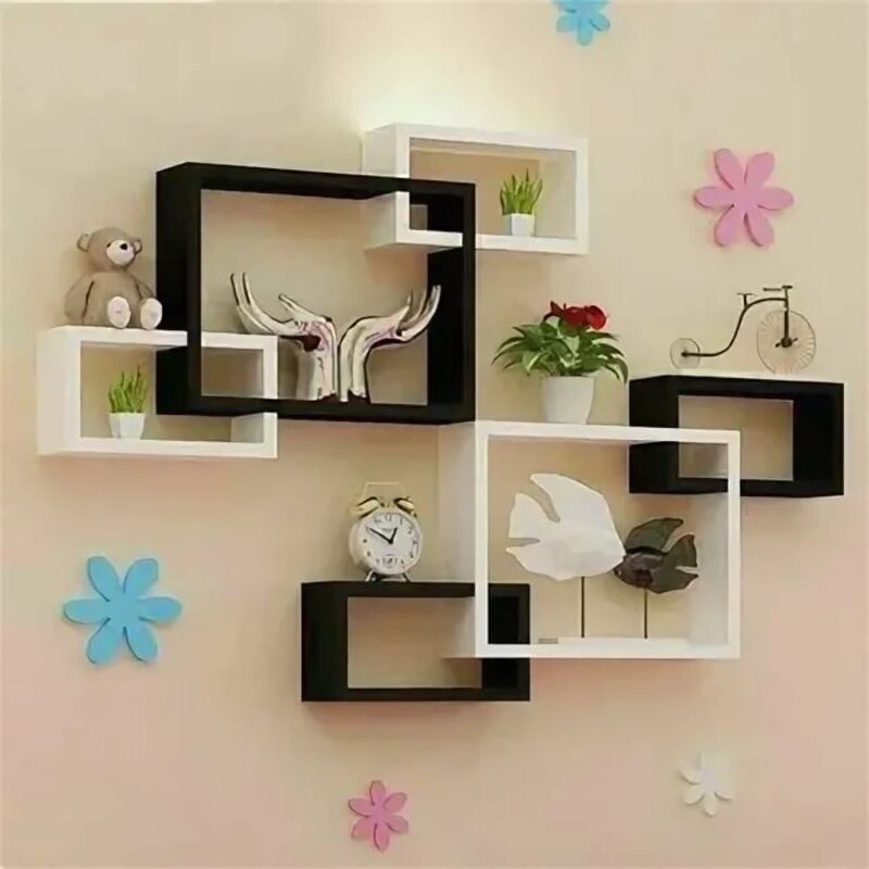 Beautiful corner shelves