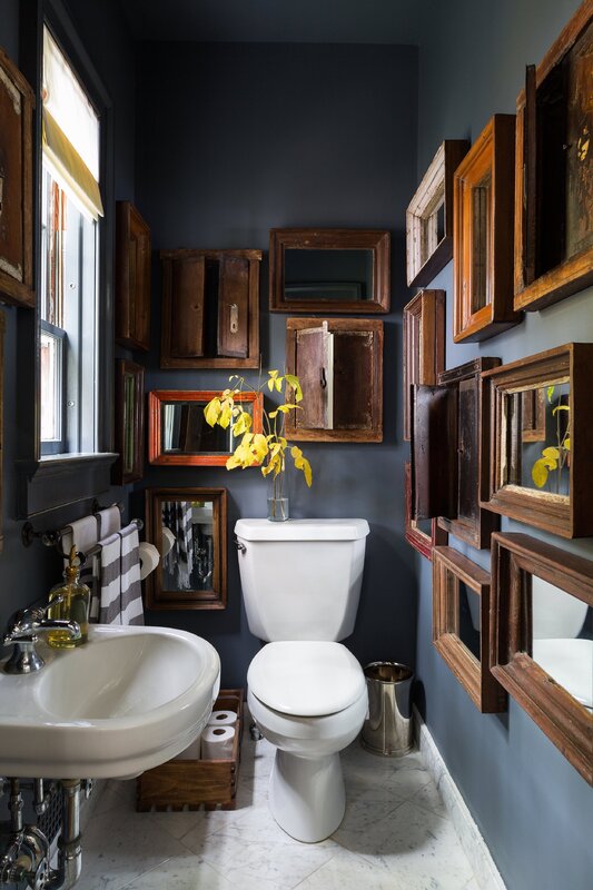 Beautiful bathroom in the apartment