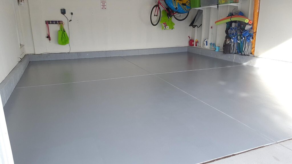 Paint for concrete garage floors