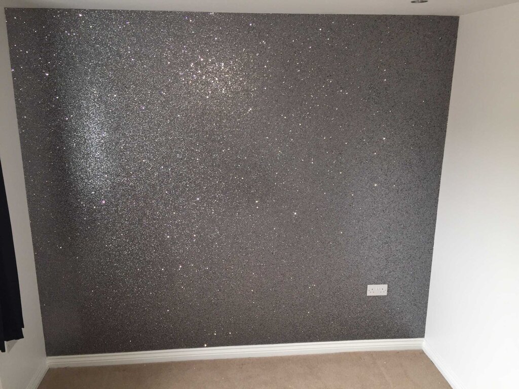 Glitter paint for walls