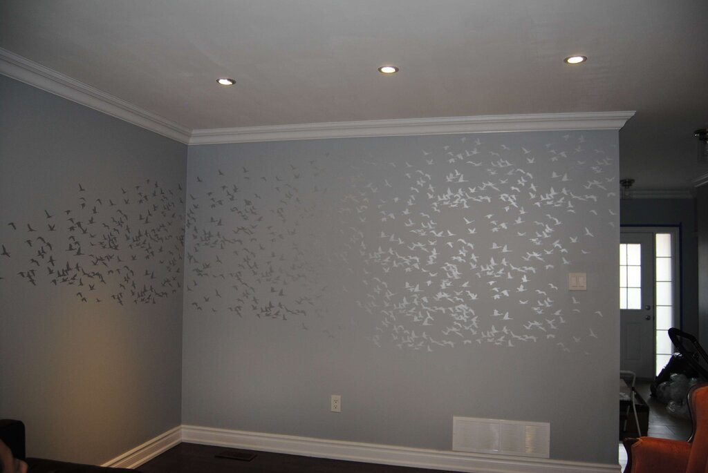 Paint with flecks for walls