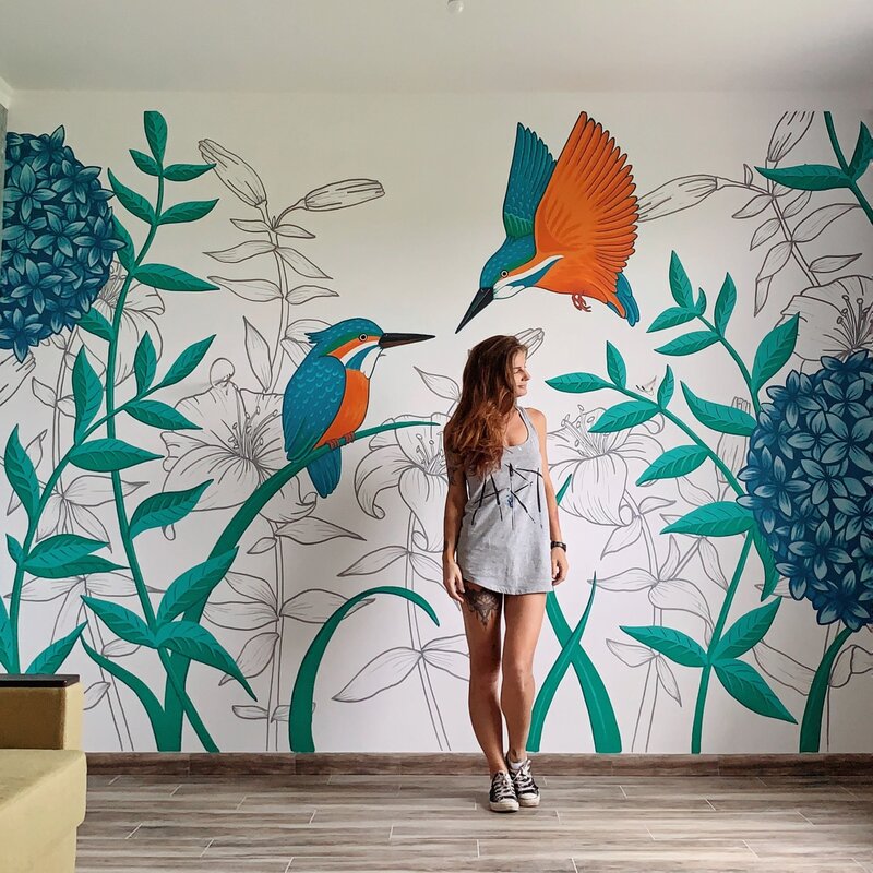 Paints for wall murals