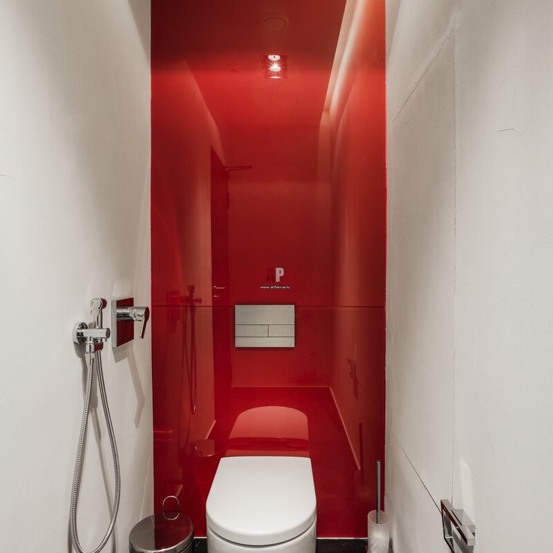 Red toilet