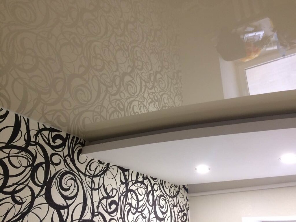 Cream stretch ceiling