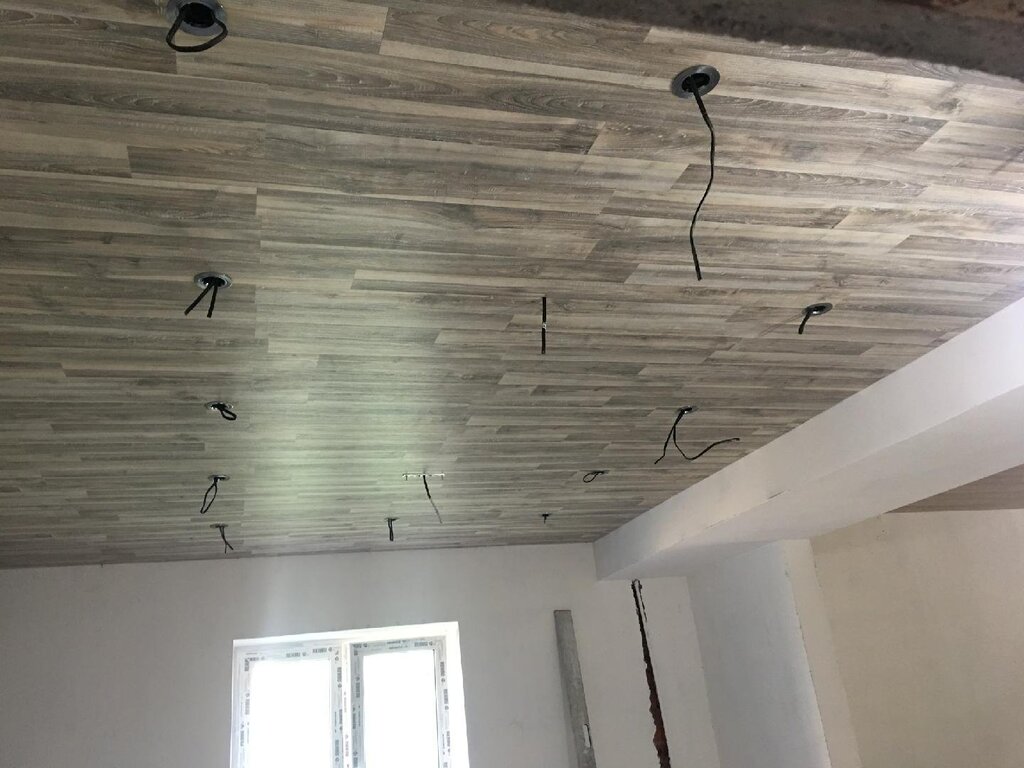 Mounting laminate on the ceiling