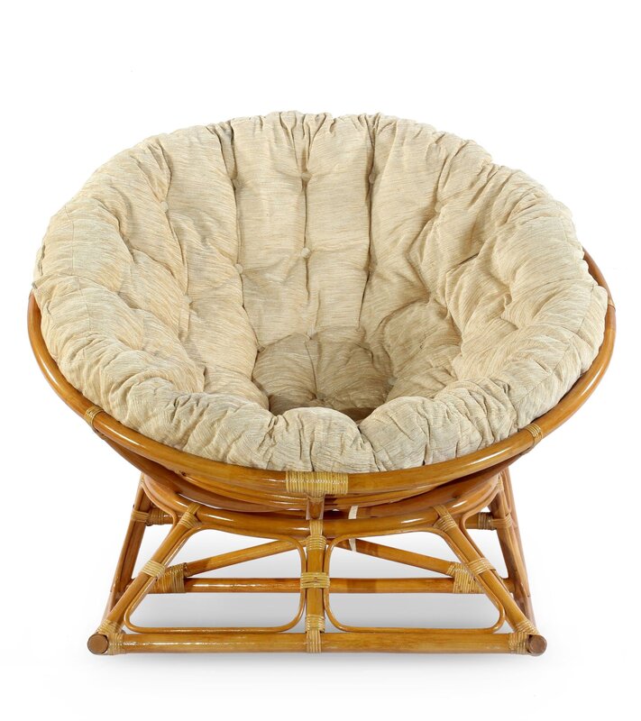 Papasan rocking chair