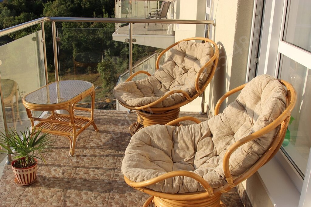 Papasan chair made of rattan