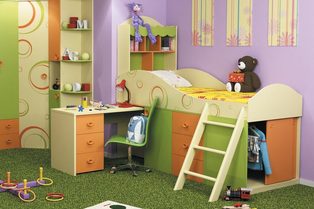 Loft bed Fruttis