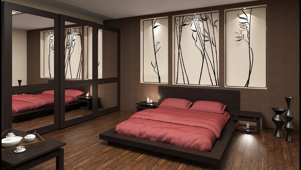 Double bed in Japanese style