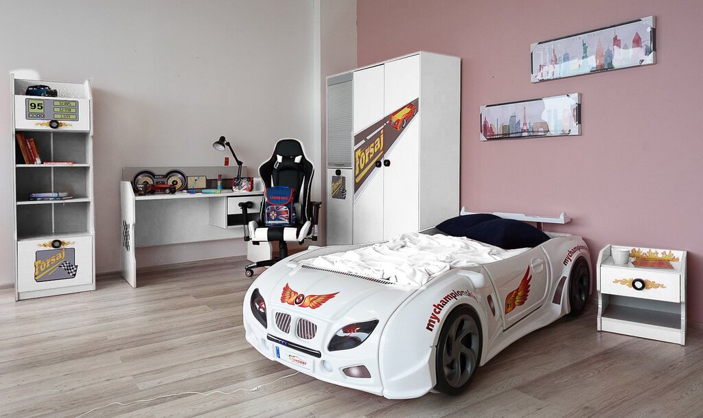 Car bed for a boy