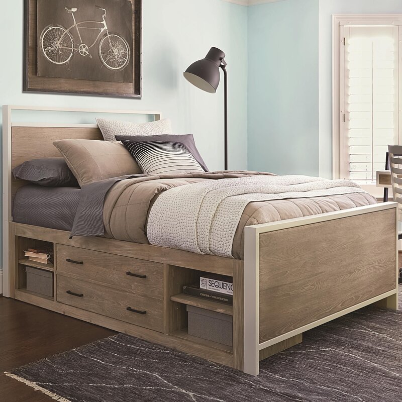 Bed with drawers