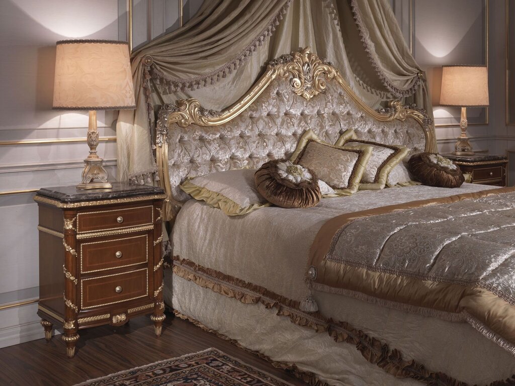 Baroque-style bed