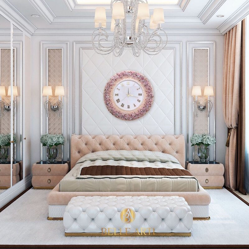 A bed in neoclassical style