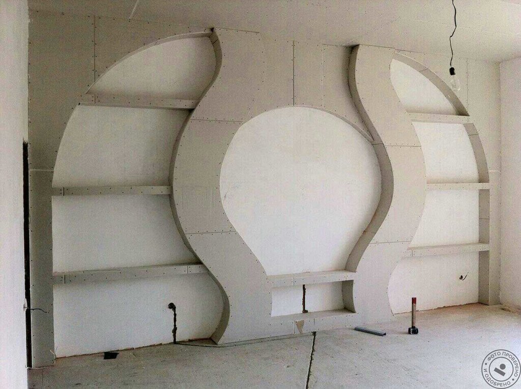 Round drywall wall