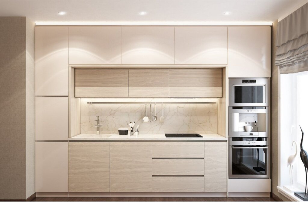 Kitchens with double upper cabinets