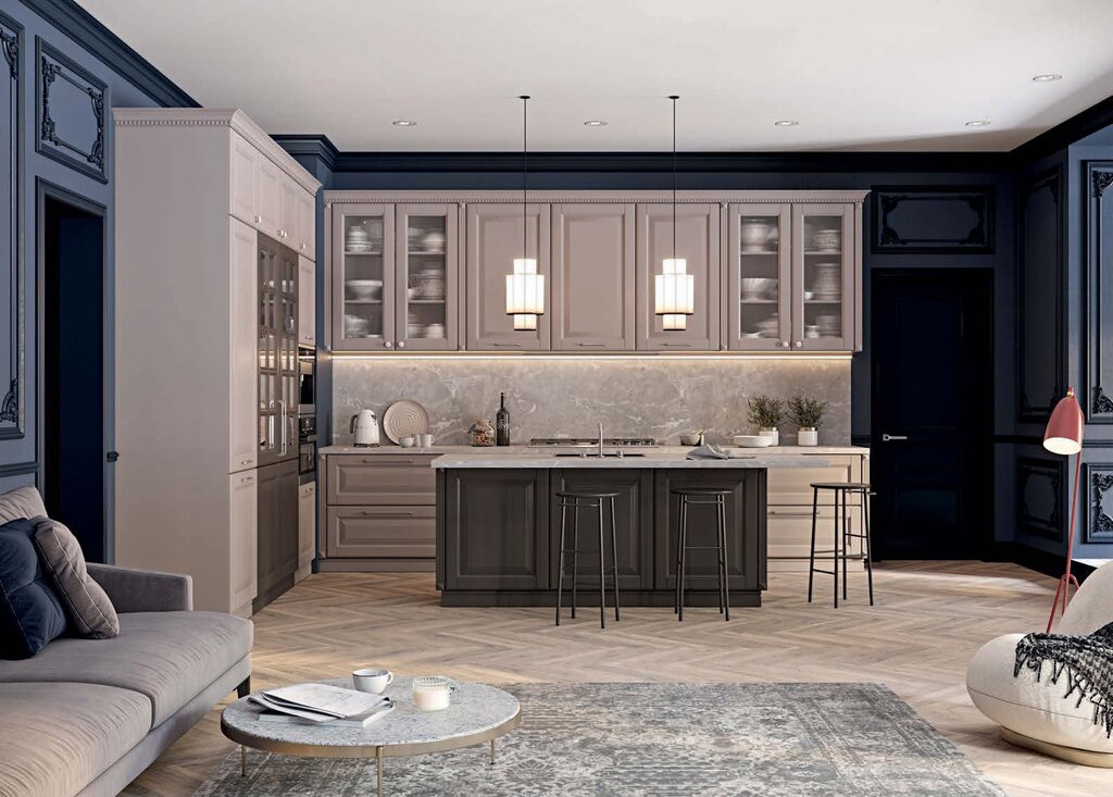 Neoclassical call of kitchens 16 фото