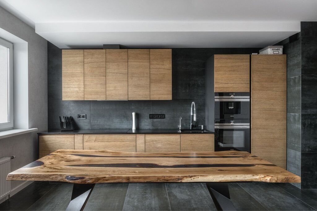 Dark oak kitchen