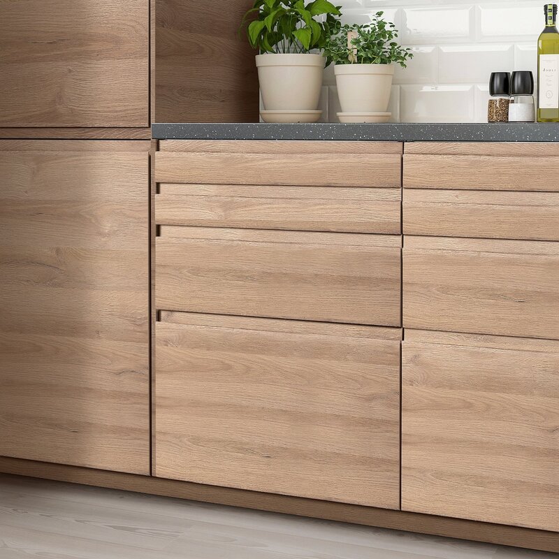 IKEA kitchen Voxtorp oak