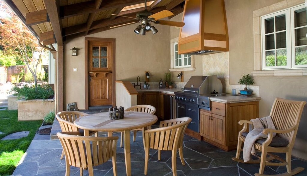 Kitchen on the veranda