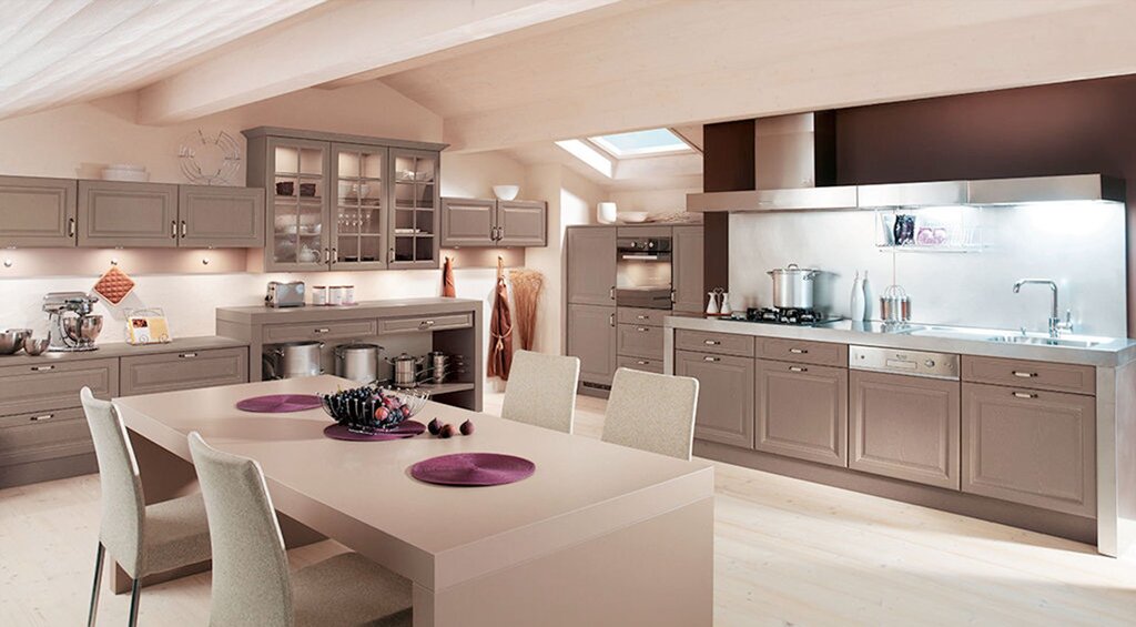 Cappuccino-colored kitchen