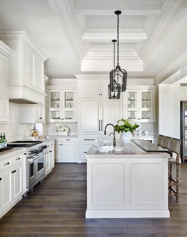 A kitchen in white tones