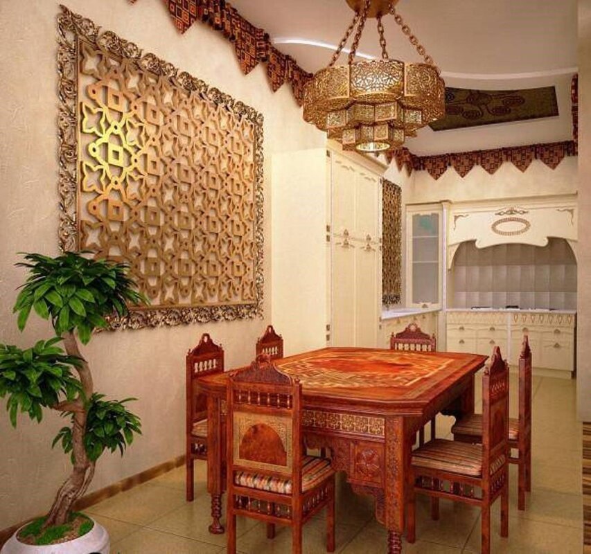 Moroccan-style kitchen