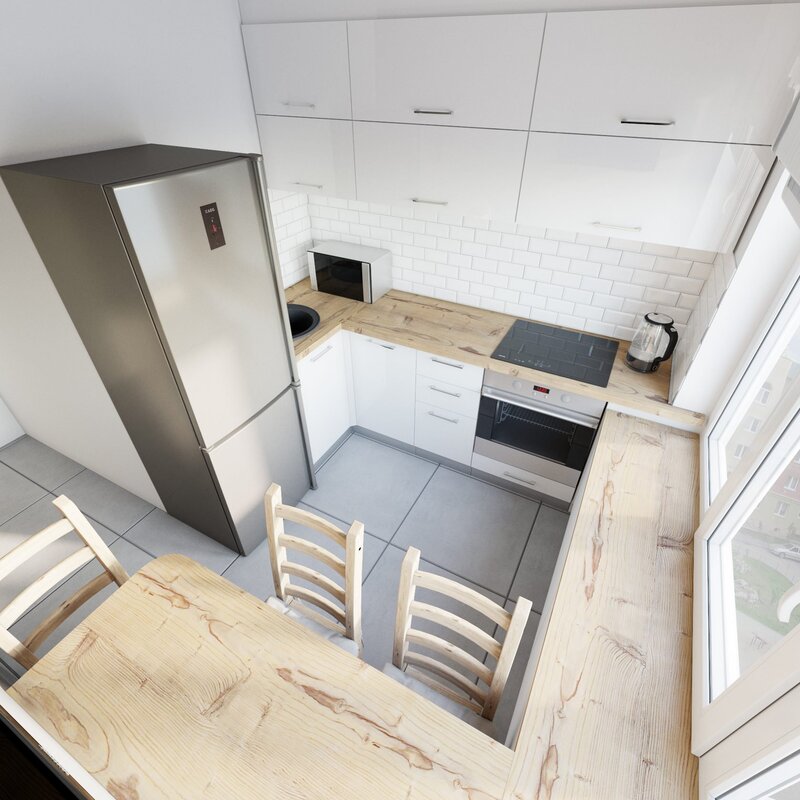 Kitchen in a panel house