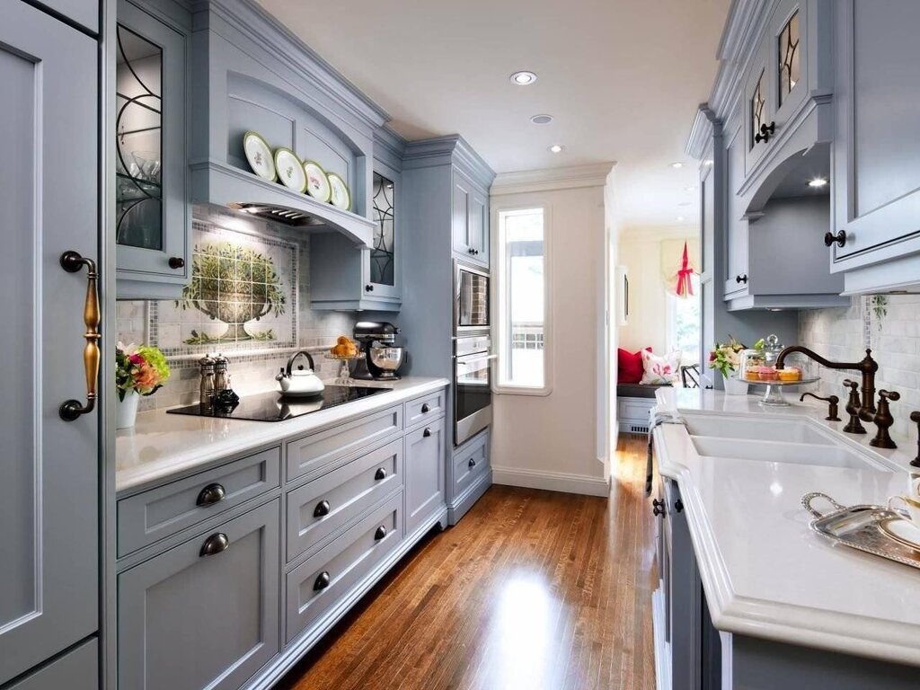 Kitchen in gray color