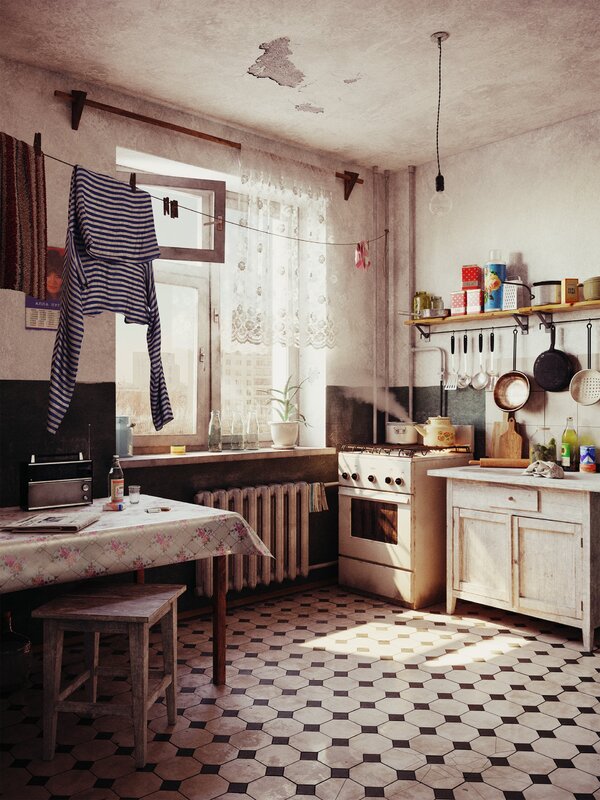 Kitchen in Soviet style