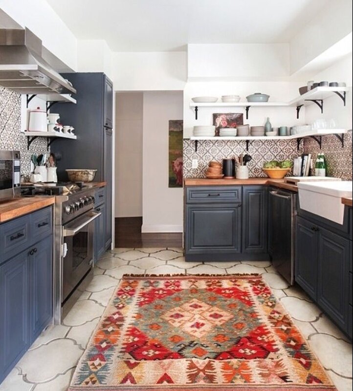 Boho-style kitchen