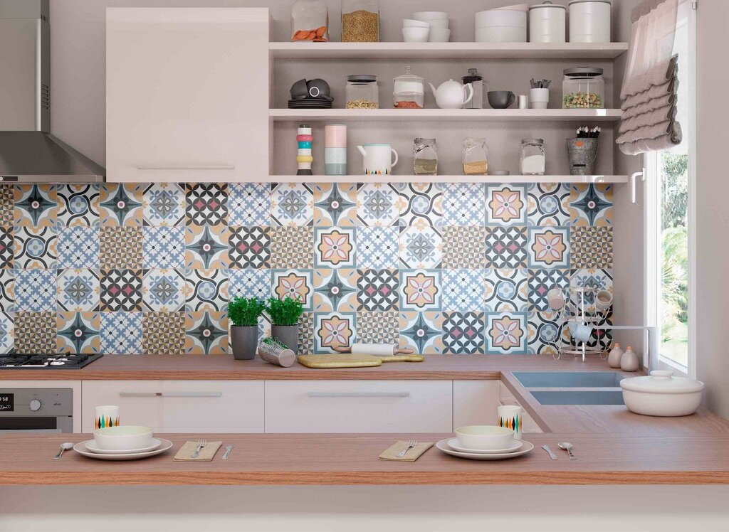 Patchwork-style kitchen