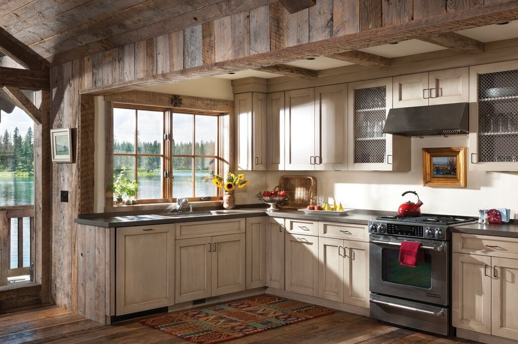 Rustic-style kitchen