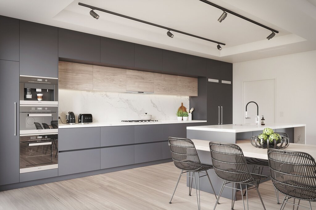 Kitchen furniture up to the ceiling