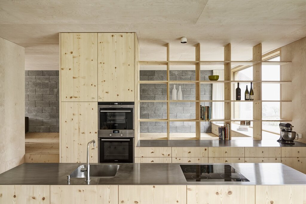 Kitchen furniture made of plywood