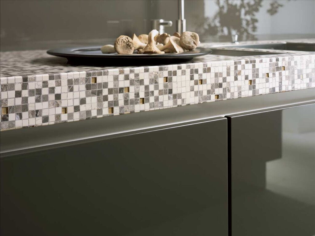 Mosaic kitchen countertop