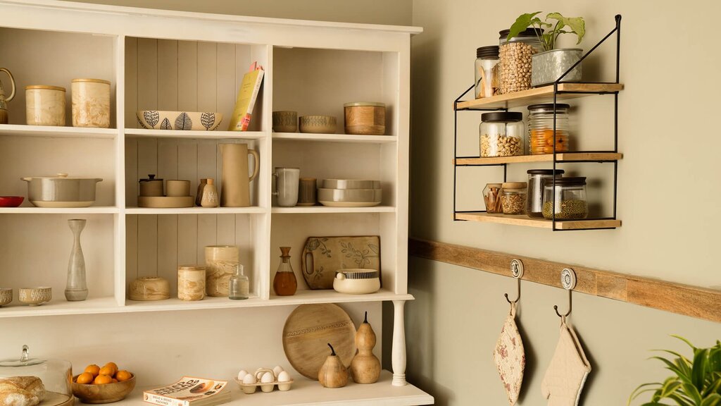 Kitchen shelves