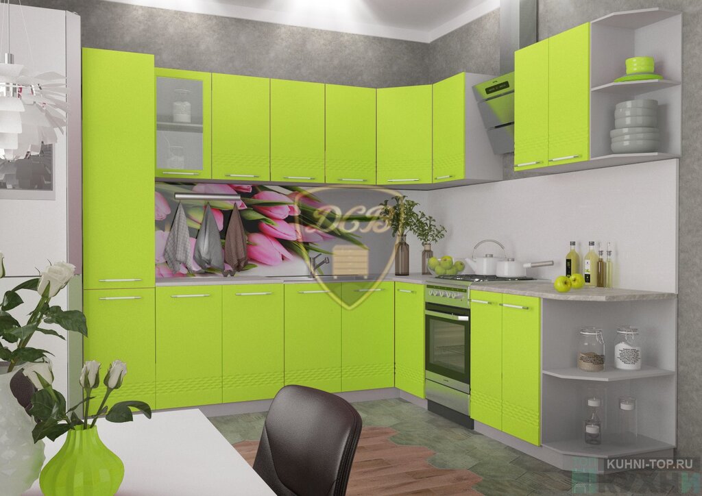 Lime kitchen set 21 фото