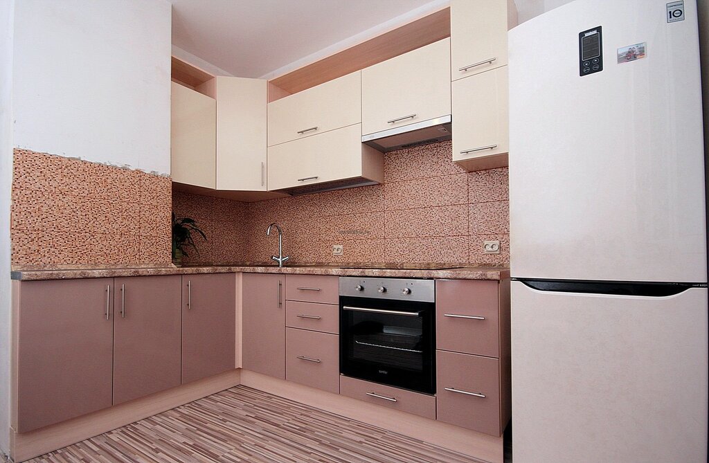 Kitchen set in cappuccino color