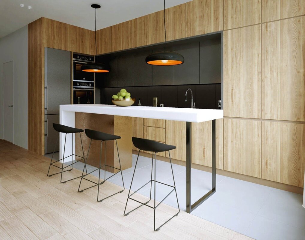 Kitchen table with a bar counter