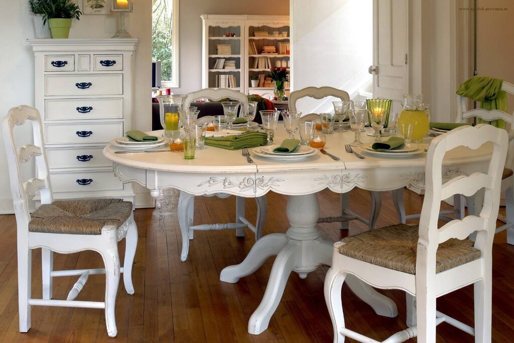 Provence style kitchen table 18 фото