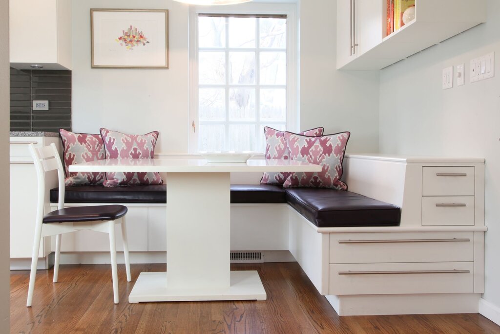 Kitchen nook in the interior