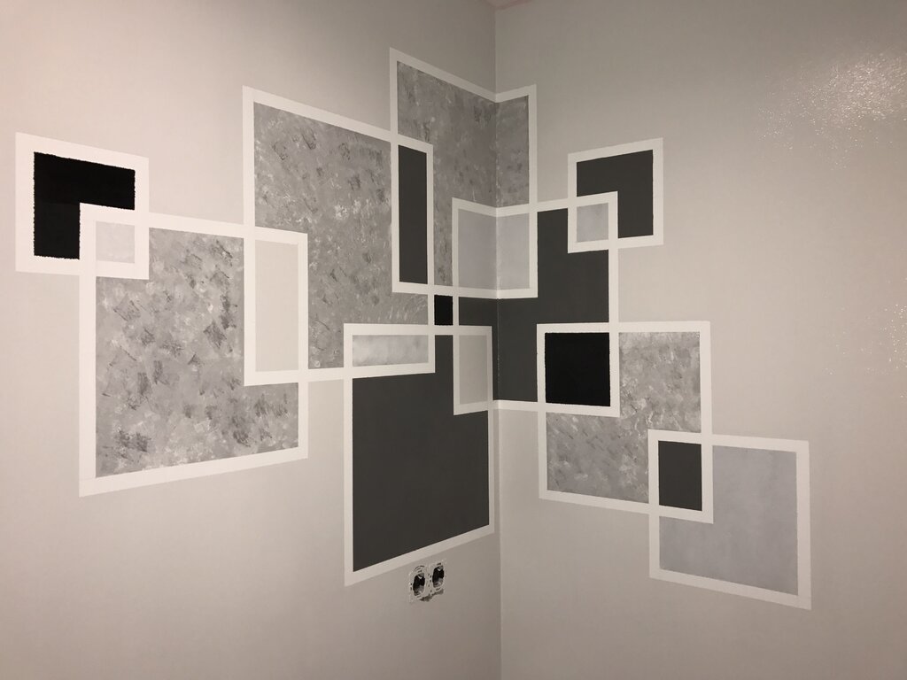 Squares on the wall