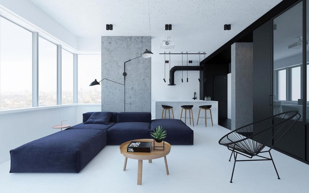 An apartment in a minimalist style