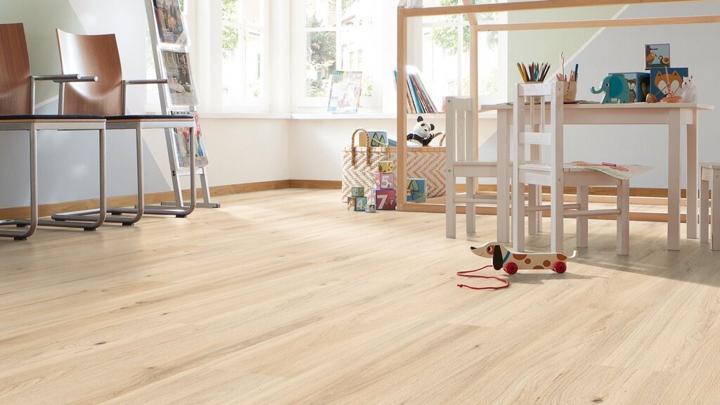 Laminate flooring for a children's room