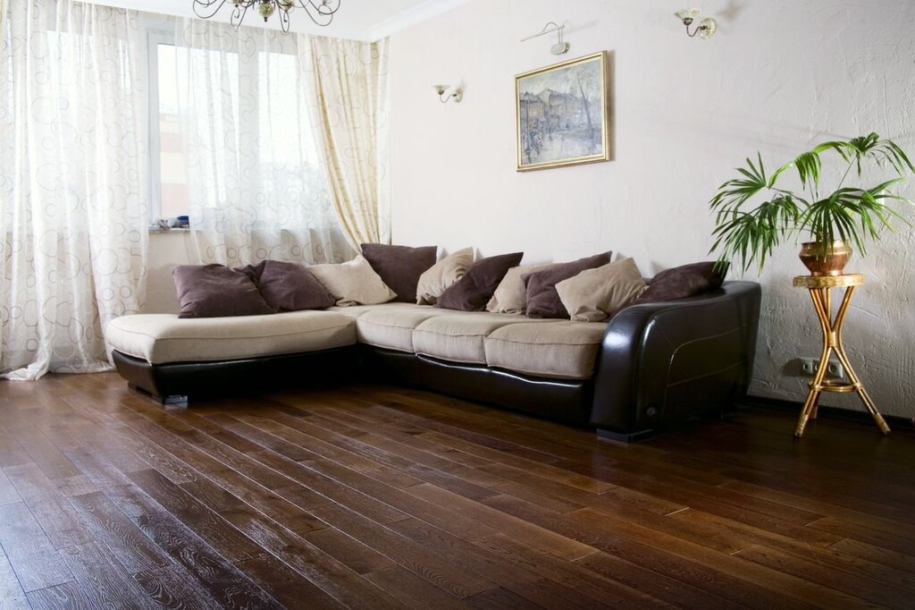 Dark chocolate oak laminate